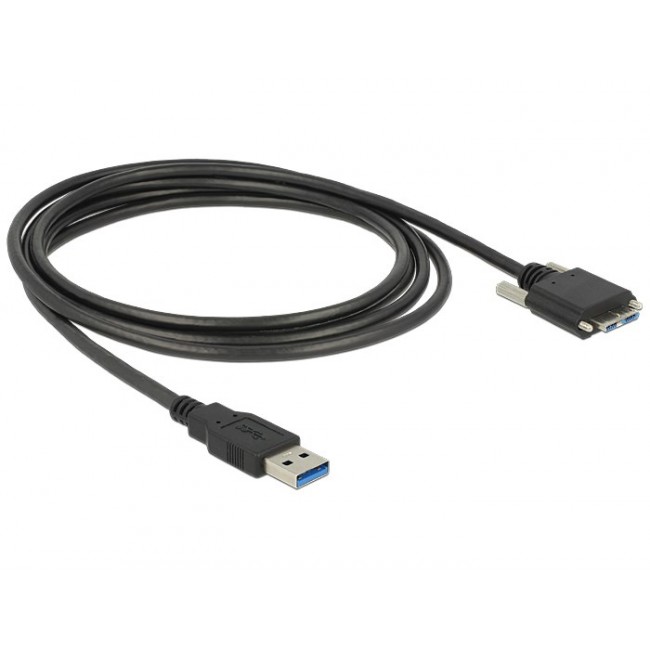 DeLOCK 83599 USB cable USB 3.2 Gen 1 (3.1 Gen 1) 3 m USB A Micro-USB B 5 Gbit/s Black