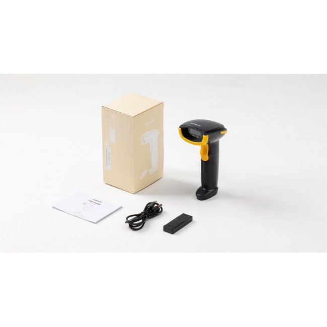 Inateck BCST-21-AI Handheld bar code reader 1D Laser Black, Yellow
