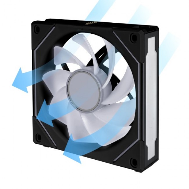 Lian Li UNI FAN SL-INF 120 ARGB Reverse Blade PWM Fan - 120mm, black Lian Li UNI FAN SL-INF 120 ARGB Reverse Blade PWM Fan - 120mm, black