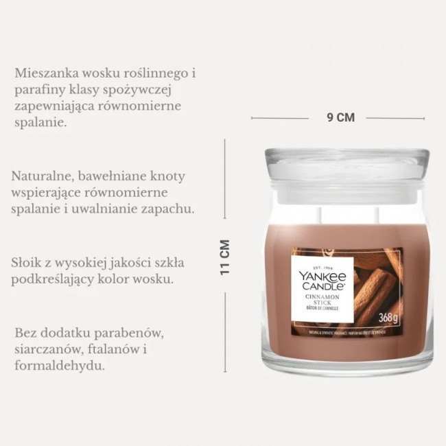 Scented Candle YANKEE CANDLE CINNAMON STICK 368 g medium