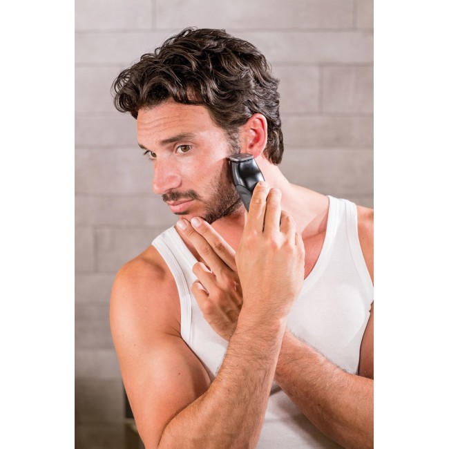 Wahl 09888-1316 beard trimmer AC/Battery 12 2.5 cm Black, Stainless steel Wahl 09888-1316 beard trimmer AC/Battery 12 2.5 cm Black, Stainless steel