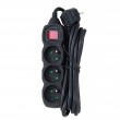 Esperanza ELK211K power extension 3 m 3 AC outlet(s) Indoor Black