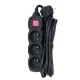 Esperanza ELK211K power extension 3 m 3 AC outlet(s) Indoor Black Esperanza ELK211K power extension 3 m 3 AC outlet(s) Indoor Black