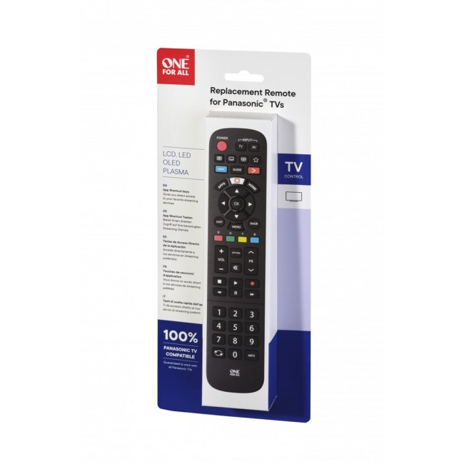 One For All TV Replacement Remotes Panasonic TV Replacement Remote One For All TV Replacement Remotes Panasonic TV Replacement Remote