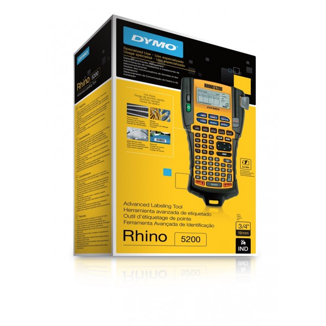 DYMO RHINO 5200 label printer Thermal transfer 180 x 180 DPI 10 mm/sec ABC DYMO RHINO 5200 label printer Thermal transfer 180 x 180 DPI 10 mm/sec ABC