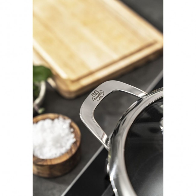 Induction pot with 2 handles and lid Ballarini Salina Granitium - 1.4 ltr