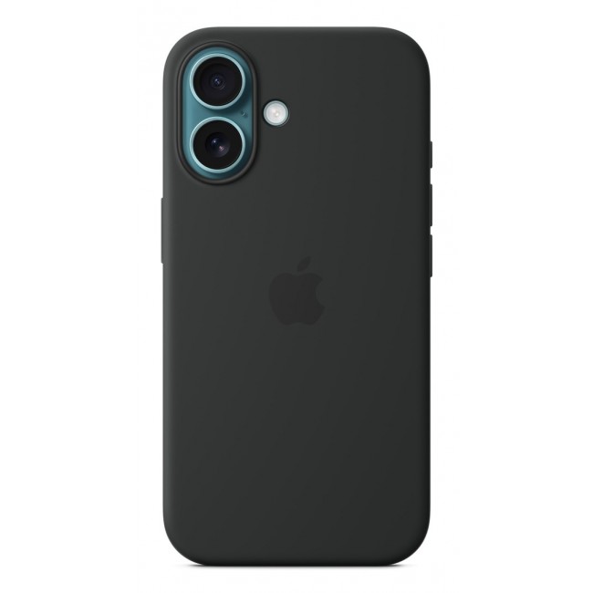 Apple iPhone 16 Silicone Case with MagSafe - Black Apple iPhone 16 Silicone Case with MagSafe - Black