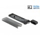 DeLOCK External USB Type-C Combo Enclosure for M.2 NVMe PCIe or SATA SSD - tool free