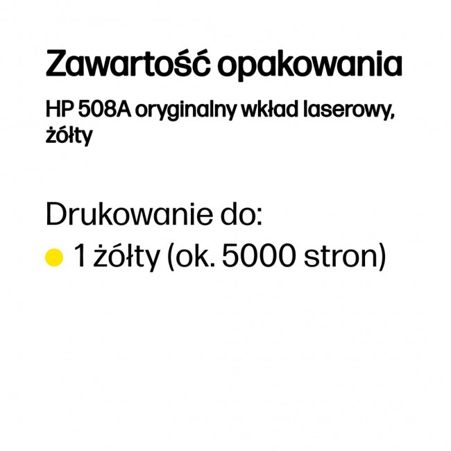 HP 508A Yellow Original LaserJet Toner Cartridge
