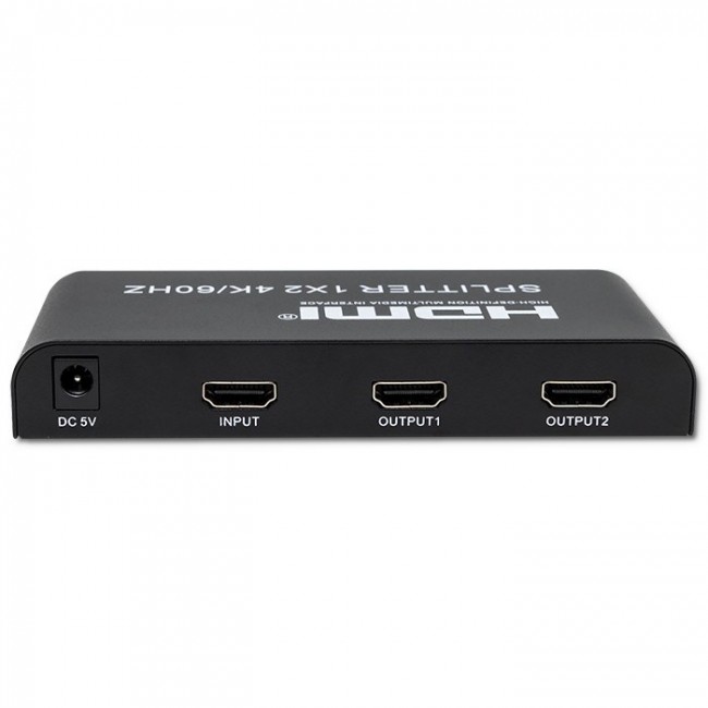 Qoltec 51797 Active HDMI Splitter 2 x HDMI 4K x 2K | 6Gb/s | 60Hz