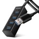Axagon HUE-M1AL interface hub USB 3.2 Gen 1 (3.1 Gen 1) Type-A 5000 Mbit/s Black Axagon HUE-M1AL interface hub USB 3.2 Gen 1 (3.1 Gen 1) Type-A 5000 Mbit/s Black