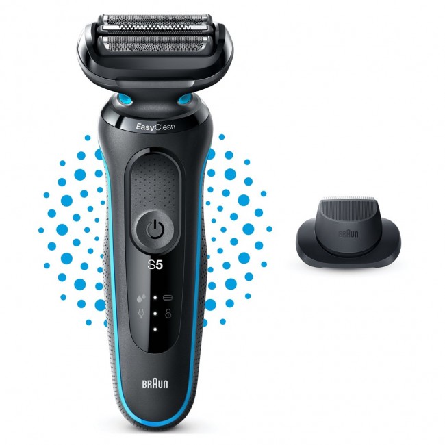 Braun Series 5 51-M1200s men's shaver Foil shaver Trimmer Black, Blue