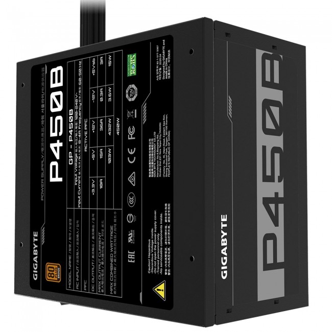 Gigabyte P450B power supply unit 450 W 20+4 pin ATX ATX Black Gigabyte P450B power supply unit 450 W 20+4 pin ATX ATX Black