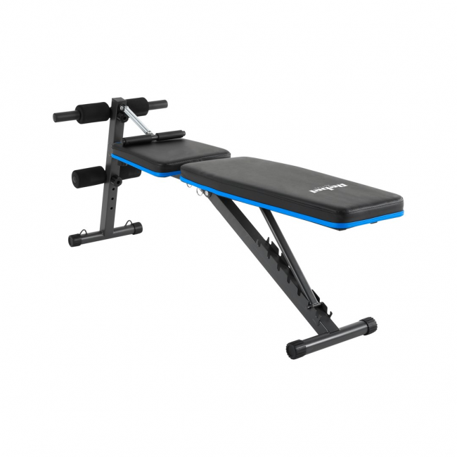 REBEL ACTIVE Inclined training bench with leg locks and elastic bands REBEL ACTIVE Inclined training bench with leg locks and elastic bands