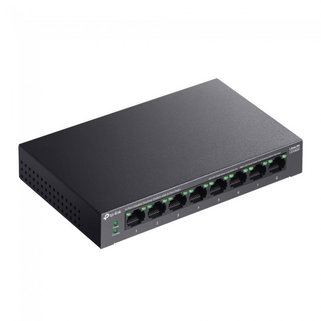 TP-Link LiteWave 8-Port Gigabit Desktop Switch with 8-Port PoE+ TP-Link LiteWave 8-Port Gigabit Desktop Switch with 8-Port PoE+