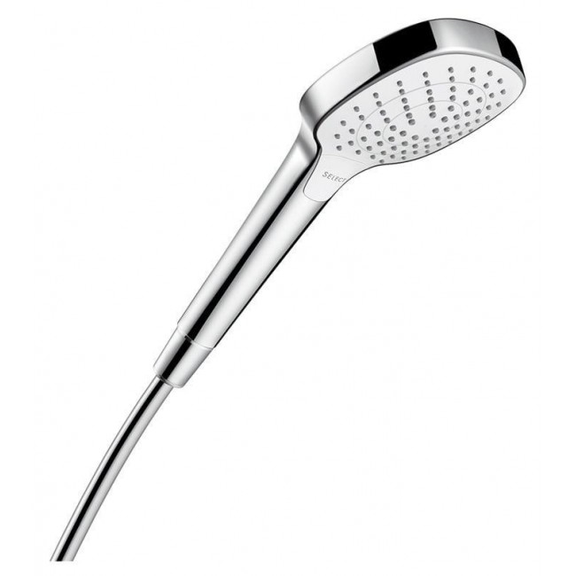 Hansgrohe Croma Select E Handheld shower head Chrome, White