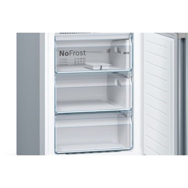 Bosch Serie 4 KGN39VIEB Fridge-Freezer Freestanding 368 L E Stainless Steel