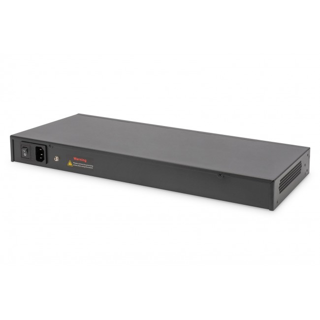 Digitus 24-Port Gigabit PoE Networkswitch,19 Zoll, L2 managed,2 Uplink Ports, SFP, 430 W, af/at Digitus 24-Port Gigabit PoE Networkswitch,19 Zoll, L2 managed,2 Uplink Ports, SFP, 430 W, af/at