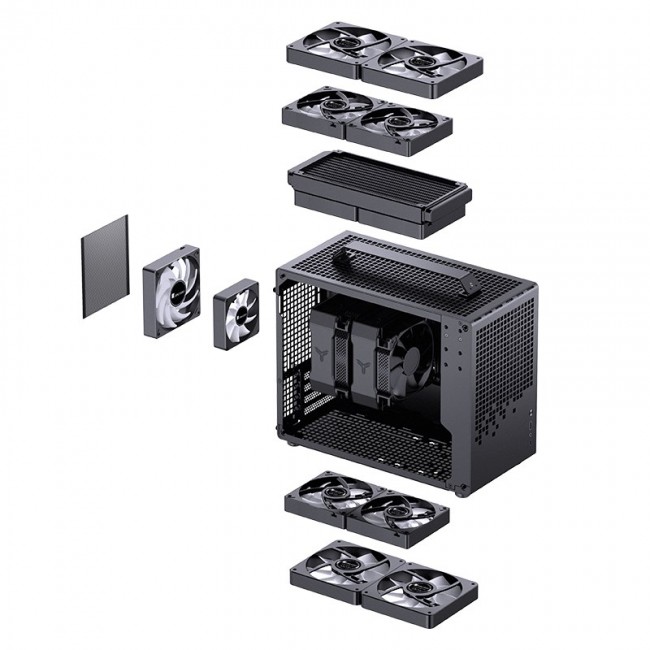 Jonsplus MATX Handle Case Z20 - black
