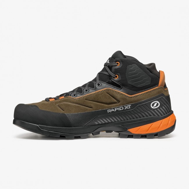 Scarpa RAPID XT MID GTX, 45, Caribou Brown - Rust Orange