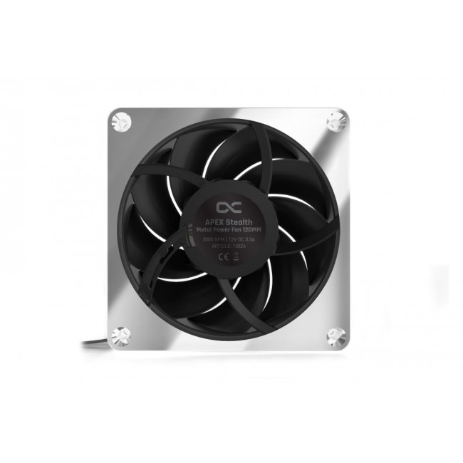 Alphacool Apex Stealth Metall Computer case Fan 12 cm Chrome 1 pc(s) Alphacool Apex Stealth Metall Computer case Fan 12 cm Chrome 1 pc(s)