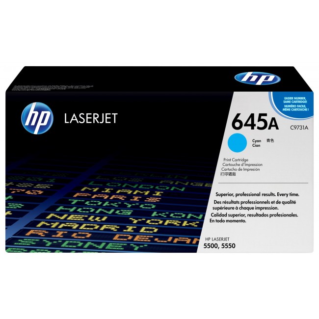 HP 645A Cyan Original LaserJet Toner Cartridge HP 645A Cyan Original LaserJet Toner Cartridge