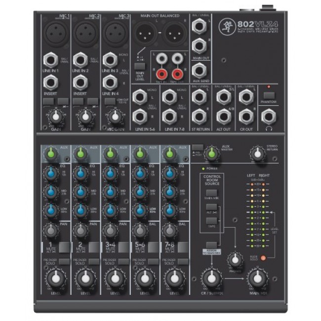 Mackie 802VLZ4 audio mixer 8 channels 20 - 20000 Hz