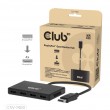 CLUB3D Quad DisplayPort Hub 4 x 4K Resolution @ 30Hz, MST Support