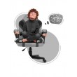 Huzaro RANGER 1.0 GREY MESH office/computer chair Flat seat Meshed backrest