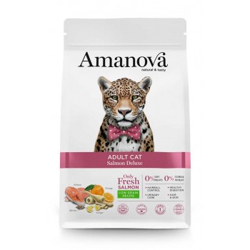 AMANOVA Adult Cat Salmon Deluxe - dry cat food - 1,5kg