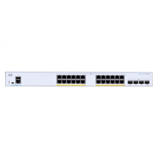 Cisco CBS250-24FP-4G-EU network switch Managed L2/L3 Gigabit Ethernet (10/100/1000) Silver