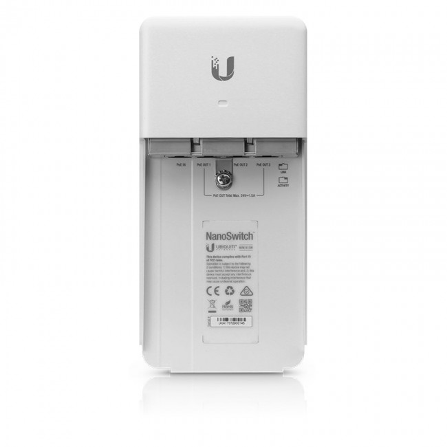 Ubiquiti NanoSwitch Gigabit Ethernet (10/100/1000) Power over Ethernet (PoE) White