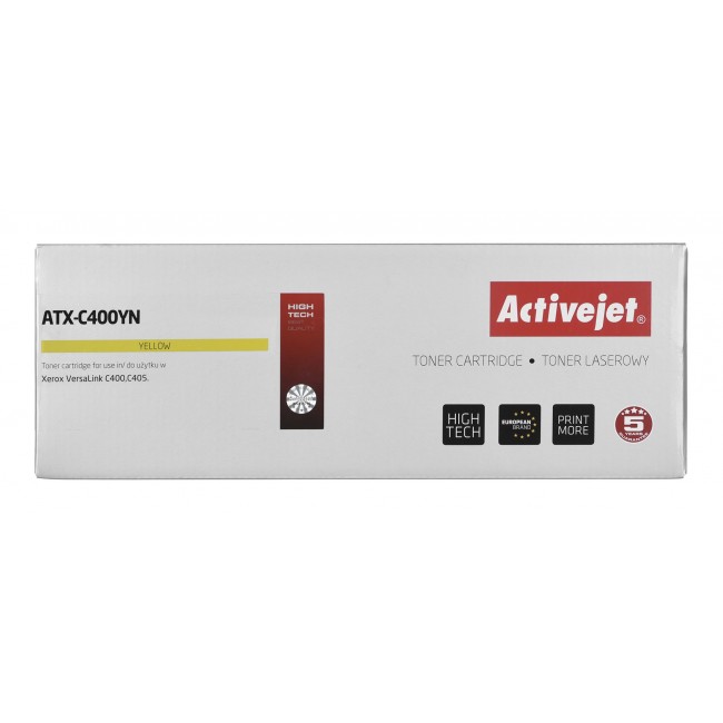 Activejet ATX-C400YN Toner (replacement for Xerox 106R03509 Supreme 2500 pages yellow)