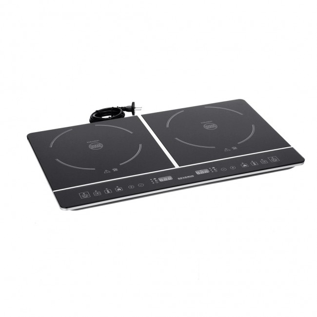 Severin DK 1031 hob Black Countertop Zone induction hob 2 zone(s) Severin DK 1031 hob Black Countertop Zone induction hob 2 zone(s)