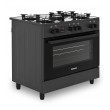Ravanson KWGE-K90 black gas/electric cooker Ravanson KWGE-K90 black gas/electric cooker