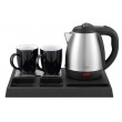 Adler AD 1354 Hotel kettle stainless steel 1.2 L + tray with cups black, steel Adler AD 1354 Hotel kettle stainless steel 1.2 L + tray with cups black, steel
