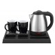 Adler AD 1354 Hotel kettle stainless steel 1.2 L + tray with cups black, steel