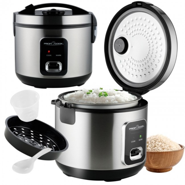 ProfiCook PC-RK 1285 rice cooker Black, Silver