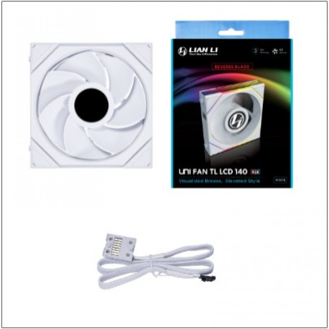 Lian Li Uni Fan TL LCD Computer case, Processor 14 cm White 1 pc(s)