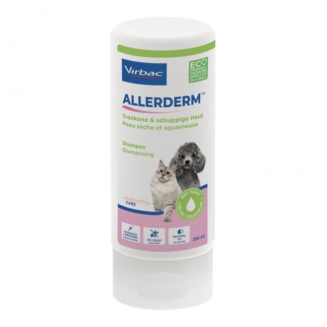 VIRBAC Allerderm dry and flaky skin - shampoo for dogs and cats - 250 ml