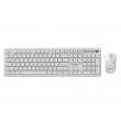 Gembird KBS-WPS-01 Slim Pro Business wireless desktop set, white, US layout