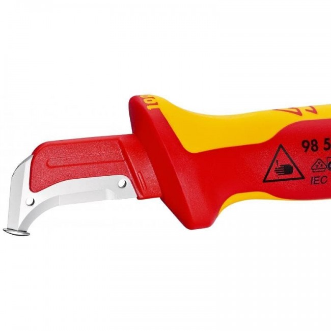 Knipex 98 55 SB utility knife Red, Yellow Fixed blade knife
