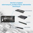 Extralink Rackmount cabinet 4U 600x450 Black wall mounted