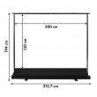 Maclean MC-211 Portable Projection Screen, Compact, Floor, 100