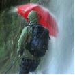 EuroSCHIRM Birdiepal outdoor Red Fiberglass Polyamide Full-sized Rain umbrella