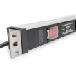 Digitus Socket strip with aluminum profile and switch, surge protection, integrated line filter, 5-way safety sockets, 2 m cable safety plug Digitus Socket strip with aluminum profile and switch, surge protection, integrated line filter, 5-way safety sockets, 2 m cable safety plug