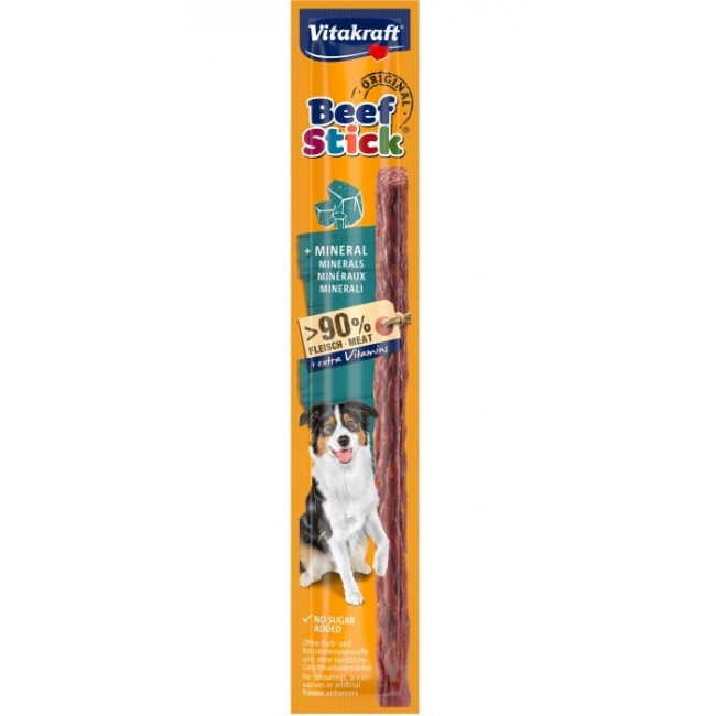 VITAKRAFT Beef Stick Original plus Mineral - dog treat - 12g