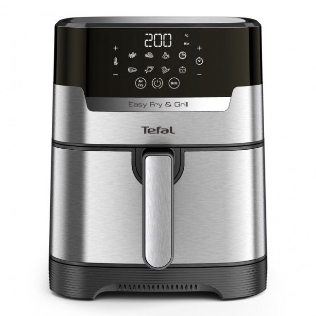 Tefal Easy Fry & Grill EY505D Single 4.2 L Stand-alone 1550 W Hot air fryer Stainless steel Tefal Easy Fry & Grill EY505D Single 4.2 L Stand-alone 1550 W Hot air fryer Stainless steel