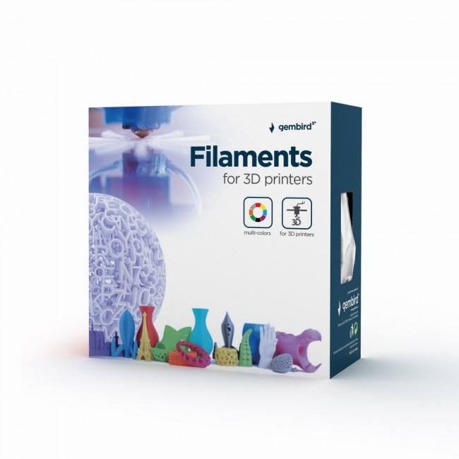 Gembird 3DP-PLA+1.75-02-BK 3D printing material Polylactic acid (PLA) Black 1 kg