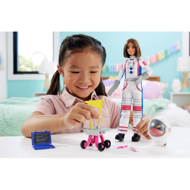 Barbie 65th Anniversary Doll & 10 Accessories, Astronaut Set with Brunette Doll Barbie 65th Anniversary Doll & 10 Accessories, Astronaut Set with Brunette Doll